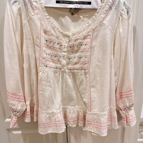 Free People Ready For You Blouse size Small - Picture 4 of 6